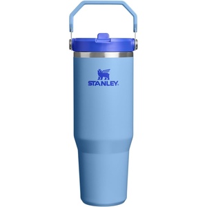 STANLEY IceFlow 2.0 Flip Straw Tumbler, 30 oz, Chili Red | Easy Carry Handle | Twist On Lid and Flip Up Straw | Leak Resistant Water Bottle | Insulated Stainless Steel | BPA-Free(Blue Sky)