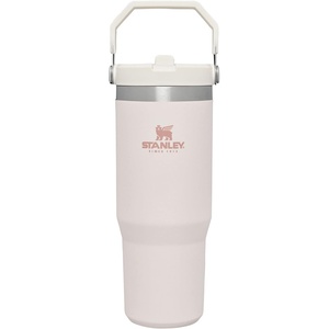 STANLEY IceFlow 2.0 Flip Straw Tumbler, 30 oz, Chili Red | Easy Carry Handle | Twist On Lid and Flip Up Straw | Leak Resistant Water Bottle | Insulated Stainless Steel | BPA-Free(Rose Quartz 1.0)