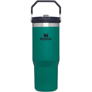 STANLEY IceFlow 2.0 Flip Straw Tumbler, 30 oz, Chili Red | Easy Carry Handle | Twist On Lid and Flip Up Straw | Leak Resistant Water Bottle | Insulated Stainless Steel | BPA-Free(Tidepool)
