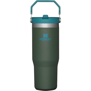 STANLEY IceFlow 2.0 Flip Straw Tumbler, 30 oz, Chili Red | Easy Carry Handle | Twist On Lid and Flip Up Straw | Leak Resistant Water Bottle | Insulated Stainless Steel | BPA-Free(Spirulina)