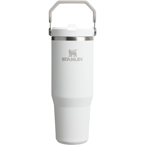 STANLEY IceFlow 2.0 Flip Straw Tumbler, 30 oz, Chili Red | Easy Carry Handle | Twist On Lid and Flip Up Straw | Leak Resistant Water Bottle | Insulated Stainless Steel | BPA-Free(Frost)