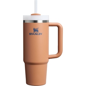 STANLEY Quencher H2.0 Flow State Tumbler, 30 oz, Chili Red | Handle and Straw | 3-Position Lid | Cup Holder Compatible for Travel | Insulated Stainless Steel Cup | BPA-Free(Toast)