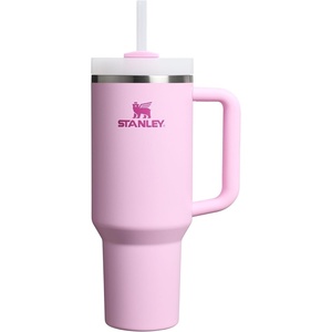 STANLEY Quencher H2.0 Flow State Tumbler, 30 oz, Chili Red | Handle and Straw | 3-Position Lid | Cup Holder Compatible for Travel | Insulated Stainless Steel Cup | BPA-Free(Cherry Blossom)