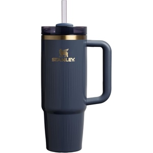 STANLEY Quencher H2.0 Flow State Tumbler, 30 oz, Chili Red | Handle and Straw | 3-Position Lid | Cup Holder Compatible for Travel | Insulated Stainless Steel Cup | BPA-Free(Fluted Twilight)