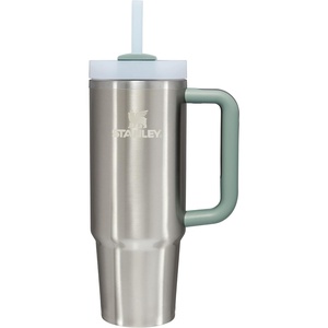 STANLEY Quencher H2.0 Flow State Tumbler, 30 oz, Chili Red | Handle and Straw | 3-Position Lid | Cup Holder Compatible for Travel | Insulated Stainless Steel Cup | BPA-Free(Stainless Steel Shale)