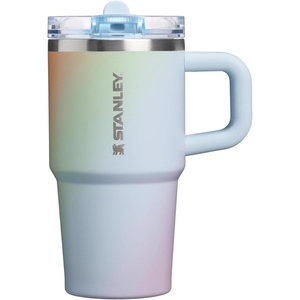 STANLEY Quencher ProTour Flipstraw Tumbler, 20 oz, Chili Black | Built-In Straw & Handle | Cupholder Compatible for Travel | Leakproof Insulated Stainless Steel Cup | BPA-Free(Sunrise Spiral)
