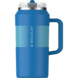STANLEY Quencher ProTour Flipstraw Tumbler, 20 oz, Chili Black | Built-In Straw & Handle | Cupholder Compatible for Travel | Leakproof Insulated Stainless Steel Cup | BPA-Free(Azure)
