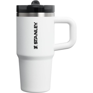 STANLEY Quencher ProTour Flipstraw Tumbler, 20 oz, Chili Black | Built-In Straw & Handle | Cupholder Compatible for Travel | Leakproof Insulated Stainless Steel Cup | BPA-Free(Chalk)