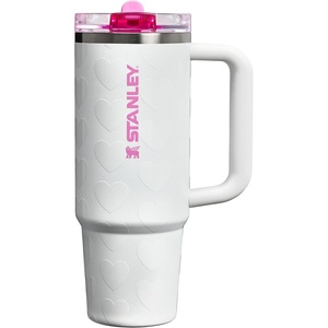 STANLEY Quencher ProTour Flipstraw Tumbler, 20 oz, Chili Black | Built-In Straw & Handle | Cupholder Compatible for Travel | Leakproof Insulated Stainless Steel Cup | BPA-Free(Frost Lovely)