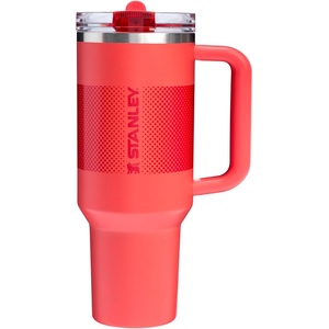 STANLEY Quencher ProTour Flipstraw Tumbler, 40 oz, Hot Coral Fade | Built-In Straw & Handle | Cupholder Compatible for Travel | Leakproof Insulated Stainless Steel Cup | BPA-Free