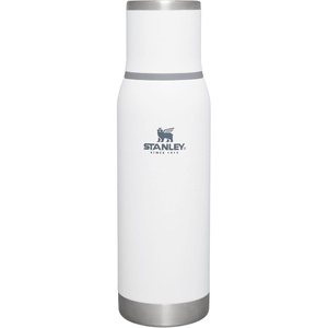Stanley Adventure-To-Go Vacuum Bottle 1.1 qt | Wide Mouth with Leakproof Cup Lid | Keep Drinks Hot or Cold | Packable for Travel | Insulated Stainless Steel Thermal Bottle | BPA-Free | Chili Red(Polar)