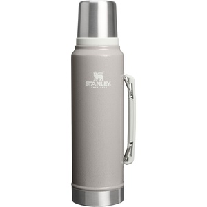 Stanley Classic Legendary Vacuum Bottle 1.1 qt | Wide Mouth with Leakproof Cup Lid | Keep Drinks Hot or Cold | Packable for Travel | Insulated Stainless Steel Thermos | BPA-Free | Hammertone Ash