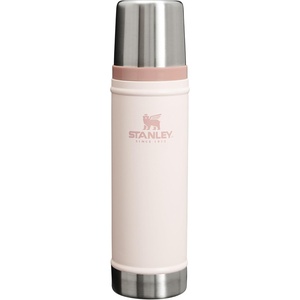 Stanley Classic Legendary Vacuum Bottle 20 oz | Wide Mouth with Leakproof Cup Lid | Keep Drinks Hot or Cold | Packable for Travel | Insulated Stainless Steel Thermal Bottle | BPA-Free | Black 2.0(Rose Quartz)