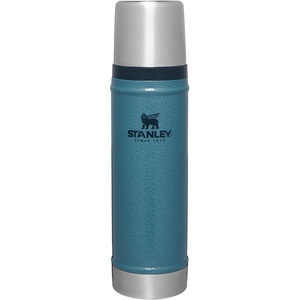 Stanley Classic Legendary Vacuum Bottle 20 oz | Wide Mouth with Leakproof Cup Lid | Keep Drinks Hot or Cold | Packable for Travel | Insulated Stainless Steel Thermal Bottle | BPA-Free | Black 2.0(Hammertone Lake)
