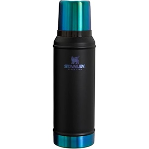 Stanley Classic Legendary Vacuum Bottle 20 oz | Wide Mouth with Leakproof Cup Lid | Keep Drinks Hot or Cold | Packable for Travel | Insulated Stainless Steel Thermal Bottle | BPA-Free | Black 2.0(Black Chroma)
