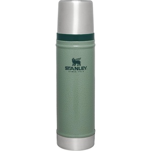 Stanley Classic Legendary Vacuum Bottle 20 oz | Wide Mouth with Leakproof Cup Lid | Keep Drinks Hot or Cold | Packable for Travel | Insulated Stainless Steel Thermal Bottle | BPA-Free | Black 2.0(Hammertone Green)