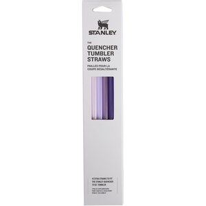 Stanley Quencher Tumbler Straws | Reusable Replacement Straws for Tumbler with Handle | Stainless Steel Drinking Cup Accessory | BPA-Free(Purple Multi Pack)