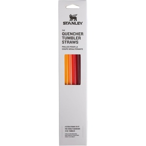 Stanley Quencher Tumbler Straws | Reusable Replacement Straws for Tumbler with Handle | Stainless Steel Drinking Cup Accessory | BPA-Free(Red-Orange Multi Pack)