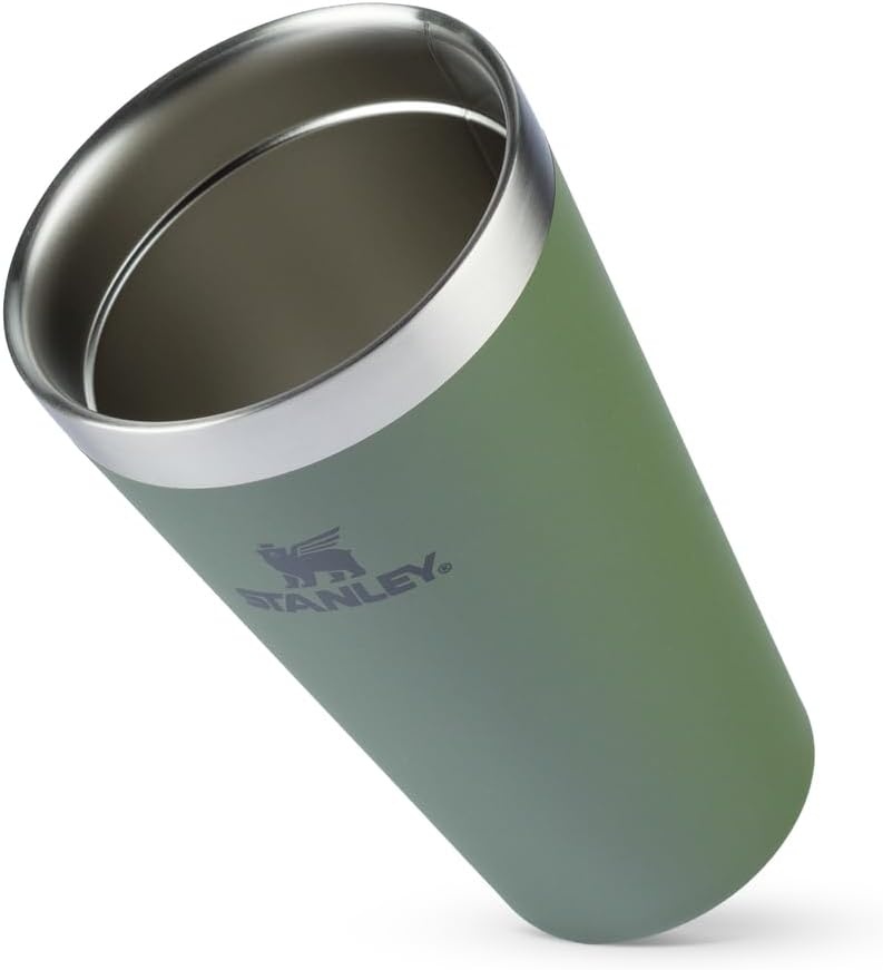 image:imageSTANLEY Adventure Stacking Beer Pint Glass Stackable Drinking Cup for Cold Beverages Dishwasher Safe Insulated Stainless Steel Tumbler BPAFreeDried Pine