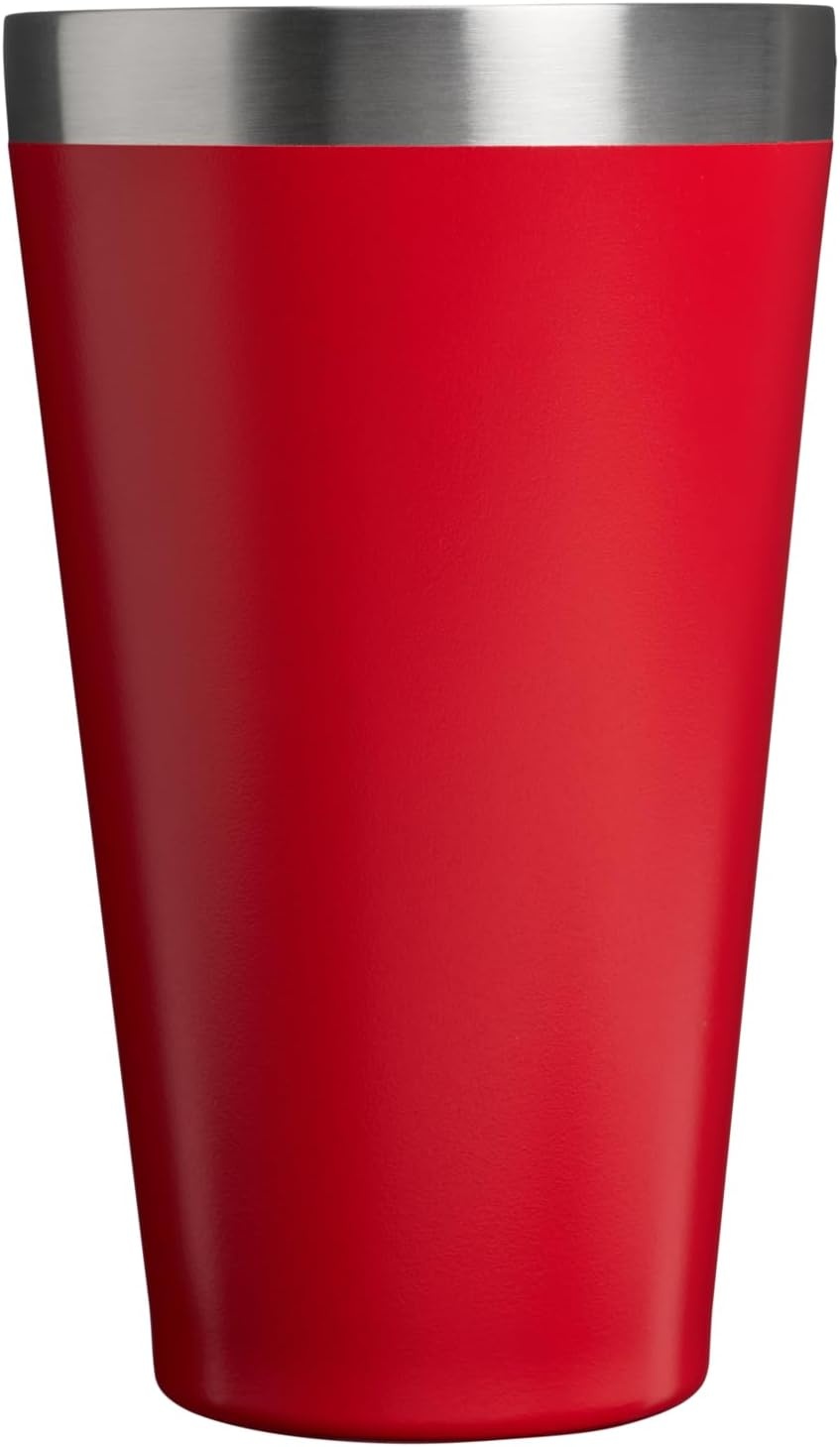 image:imageSTANLEY Adventure Stacking Beer Pint Glass Stackable Drinking Cup for Cold Beverages Dishwasher Safe Insulated Stainless Steel Tumbler BPAFreeTeam Red Dark Blue