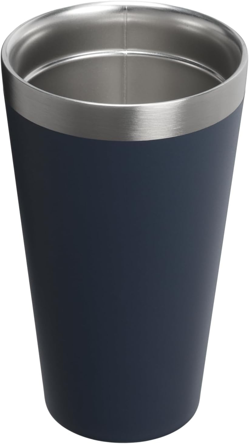 image:imageSTANLEY Adventure Stacking Beer Pint Glass Stackable Drinking Cup for Cold Beverages Dishwasher Safe Insulated Stainless Steel Tumbler BPAFreeTwilight