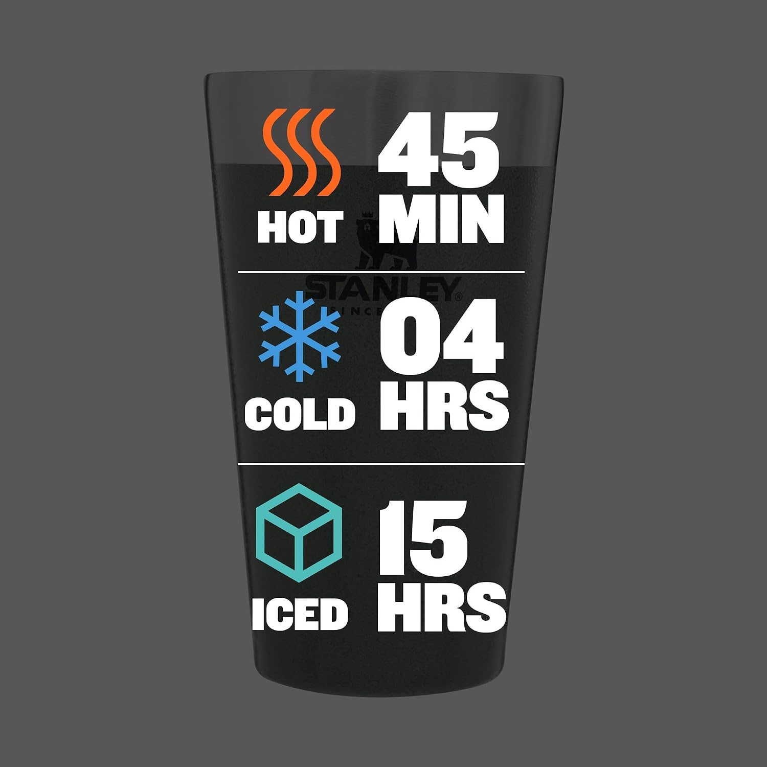 image:imageSTANLEY Adventure Stacking Beer Pint Glass 16oz Stackable Drinking Cup for Cold Beverages Dishwasher Safe Insulated Stainless Steel Tumbler BPAFree Hammertone Green16 Ounces