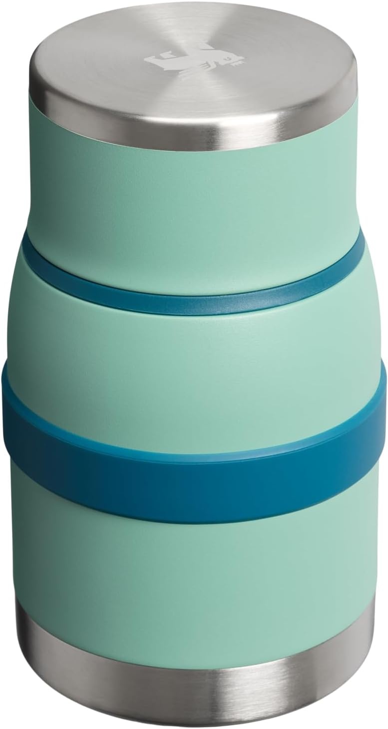 image:imageSTANLEY Adventure ToGo Food Jar and Spork 24 oz Vacuum Insulated Food Container Wide Mouth Screw On Lid Packable for Travel Stainless Steel with Leakproof Lid BPAFree Spring GreenSpring Green