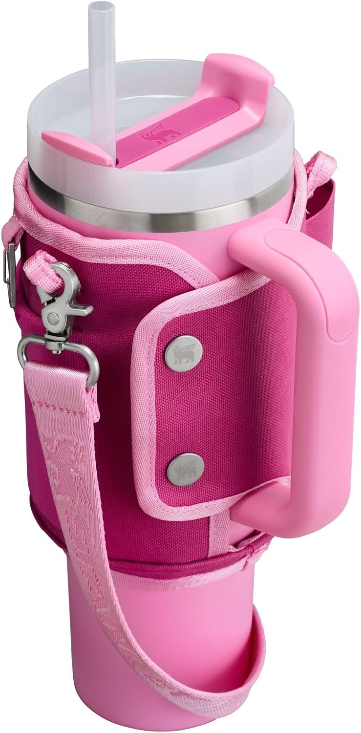 image:imageSTANLEY All Day Quencher Carry All for 40 oz Tumbler with Handle Crossbody Bag with Phone Holder Pocket Card Sleeve amp Detachable Strap Water Bottle Carrier Bag BPAFree MistFuchsia