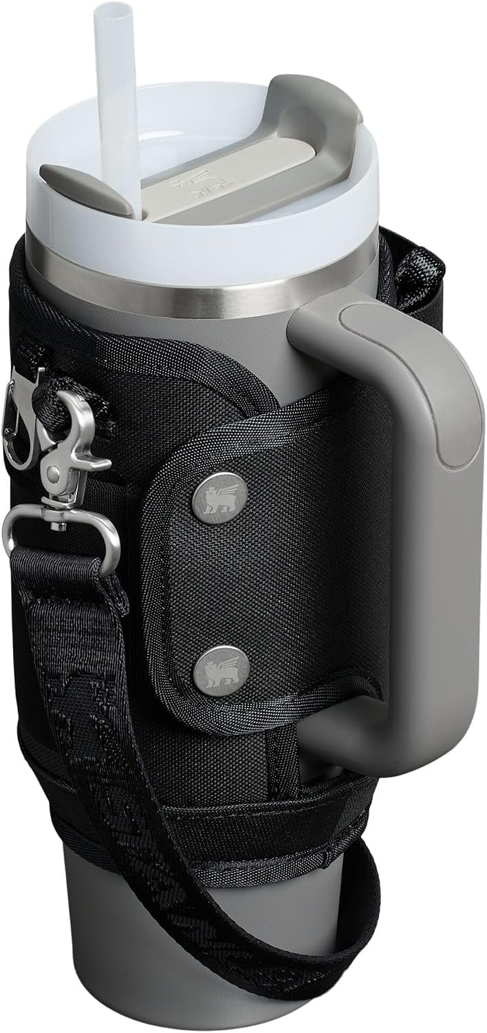image:imageSTANLEY All Day Quencher Carry All for 40 oz Tumbler with Handle Crossbody Bag with Phone Holder Pocket Card Sleeve amp Detachable Strap Water Bottle Carrier Bag BPAFree MistBlack