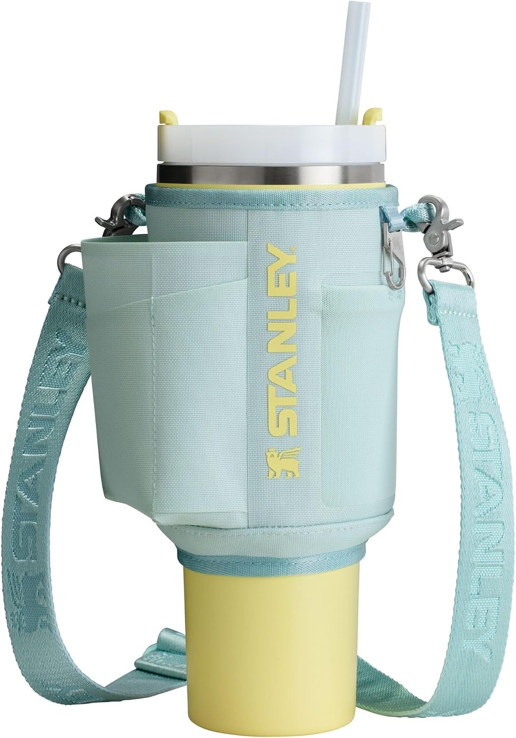 image:imageSTANLEY All Day Quencher Carry All for 40 oz Tumbler with Handle Crossbody Bag with Phone Holder Pocket Card Sleeve amp Detachable Strap Water Bottle Carrier Bag BPAFree MistMist