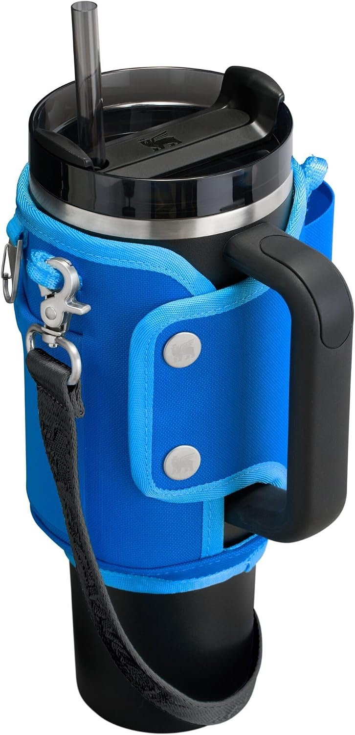 image:imageSTANLEY All Day Quencher Carry All for 40 oz Tumbler with Handle Crossbody Bag with Phone Holder Pocket Card Sleeve amp Detachable Strap Water Bottle Carrier Bag BPAFree MistAzure
