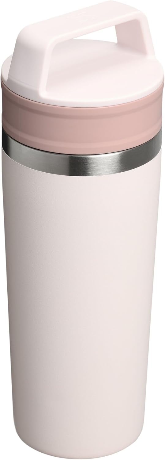 image:imageSTANLEY Cafe To Go Travel Mug 20 oz Leakproof TwoPart Drink Through Lid Tumbler Cup for Coffee Tea and Drinks Insulated Stainless Steel Coffee Mug BPAFree DaffodilRose Quartz