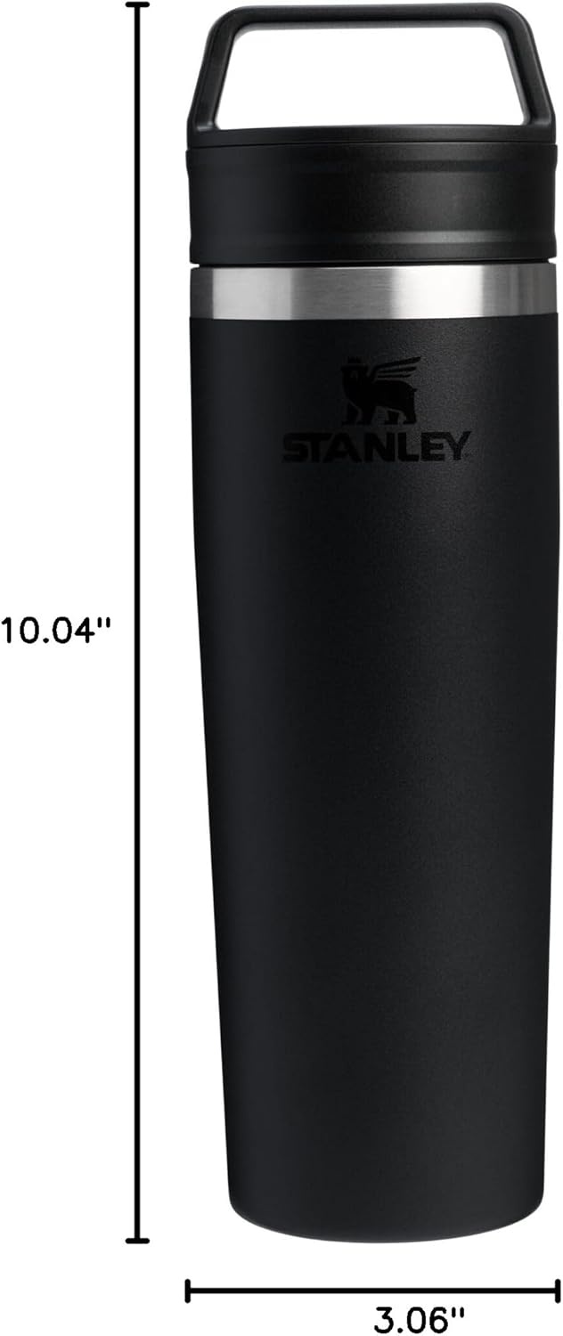 image:imageSTANLEY Cafe To Go Travel Mug 20 oz Leakproof TwoPart Drink Through Lid Tumbler Cup for Coffee Tea and Drinks Insulated Stainless Steel Coffee Mug BPAFree DaffodilBlack 20