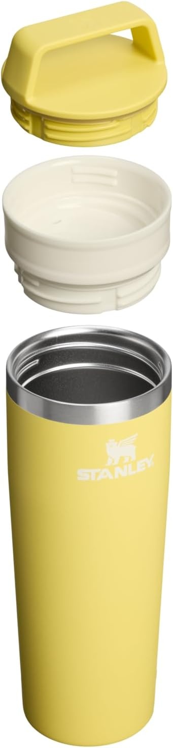 image:imageSTANLEY Cafe To Go Travel Mug 20 oz Leakproof TwoPart Drink Through Lid Tumbler Cup for Coffee Tea and Drinks Insulated Stainless Steel Coffee Mug BPAFree DaffodilDaffodil