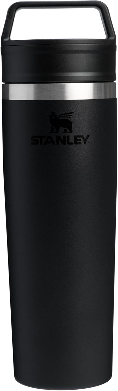 image:imageSTANLEY Cafe To Go Travel Mug 20 oz Leakproof TwoPart Drink Through Lid Tumbler Cup for Coffee Tea and Drinks Insulated Stainless Steel Coffee Mug BPAFree DaffodilBlack 20