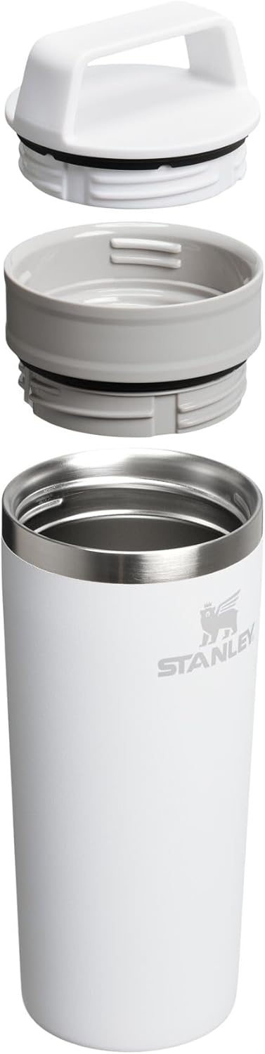 image:imageSTANLEY Cafe To Go Travel Mug 20 oz Leakproof TwoPart Drink Through Lid Tumbler Cup for Coffee Tea and Drinks Insulated Stainless Steel Coffee Mug BPAFree DaffodilFrost