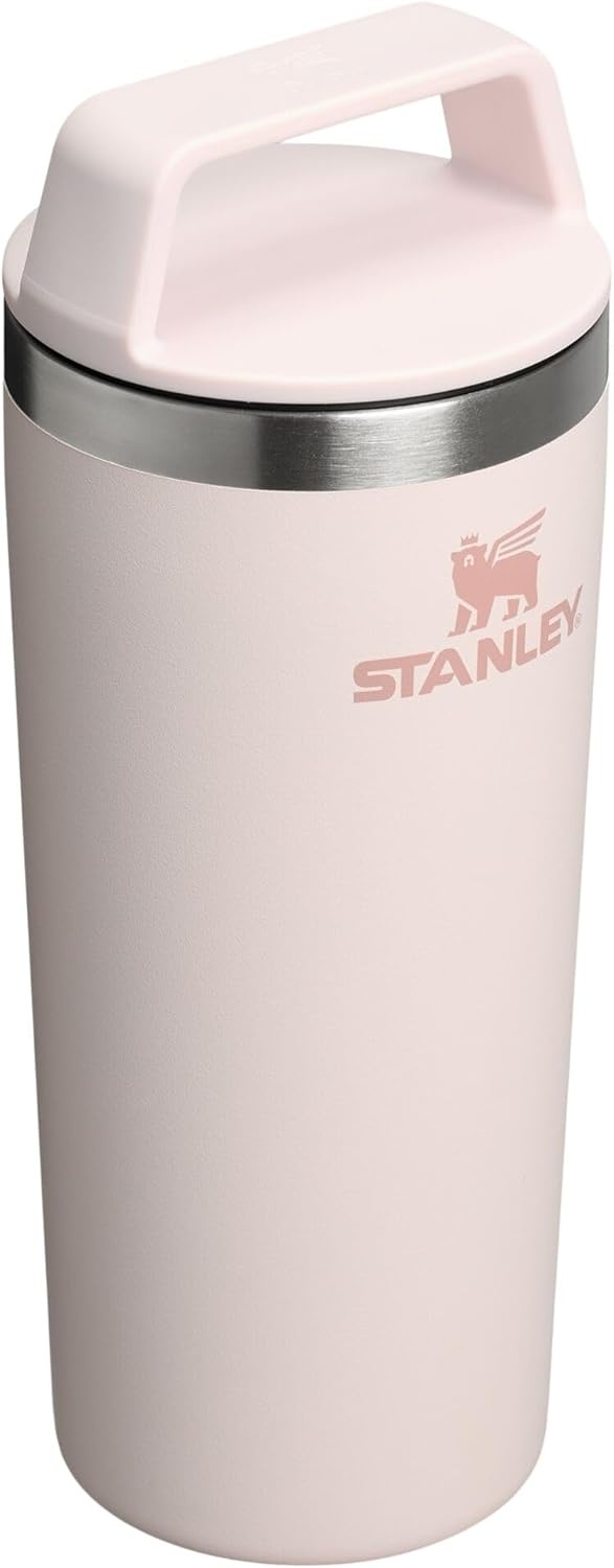 image:imageSTANLEY Cafe To Go Travel Mug 20 oz Leakproof TwoPart Drink Through Lid Tumbler Cup for Coffee Tea and Drinks Insulated Stainless Steel Coffee Mug BPAFree DaffodilRose Quartz