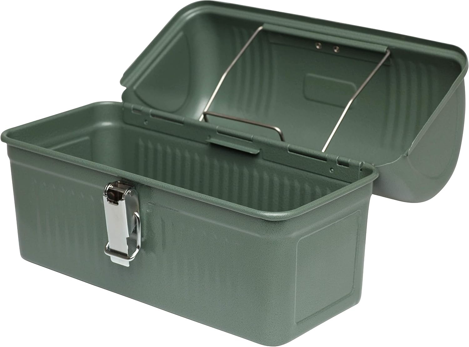 image:imageSTANLEY Classic Lunch Box 55 qt Vintage Metal Lunchbox Durable Meal Container with Handle and Latch Stores Food Drinks Thermos Water Bottle Hammer Tone Green55Quart Pack of 2