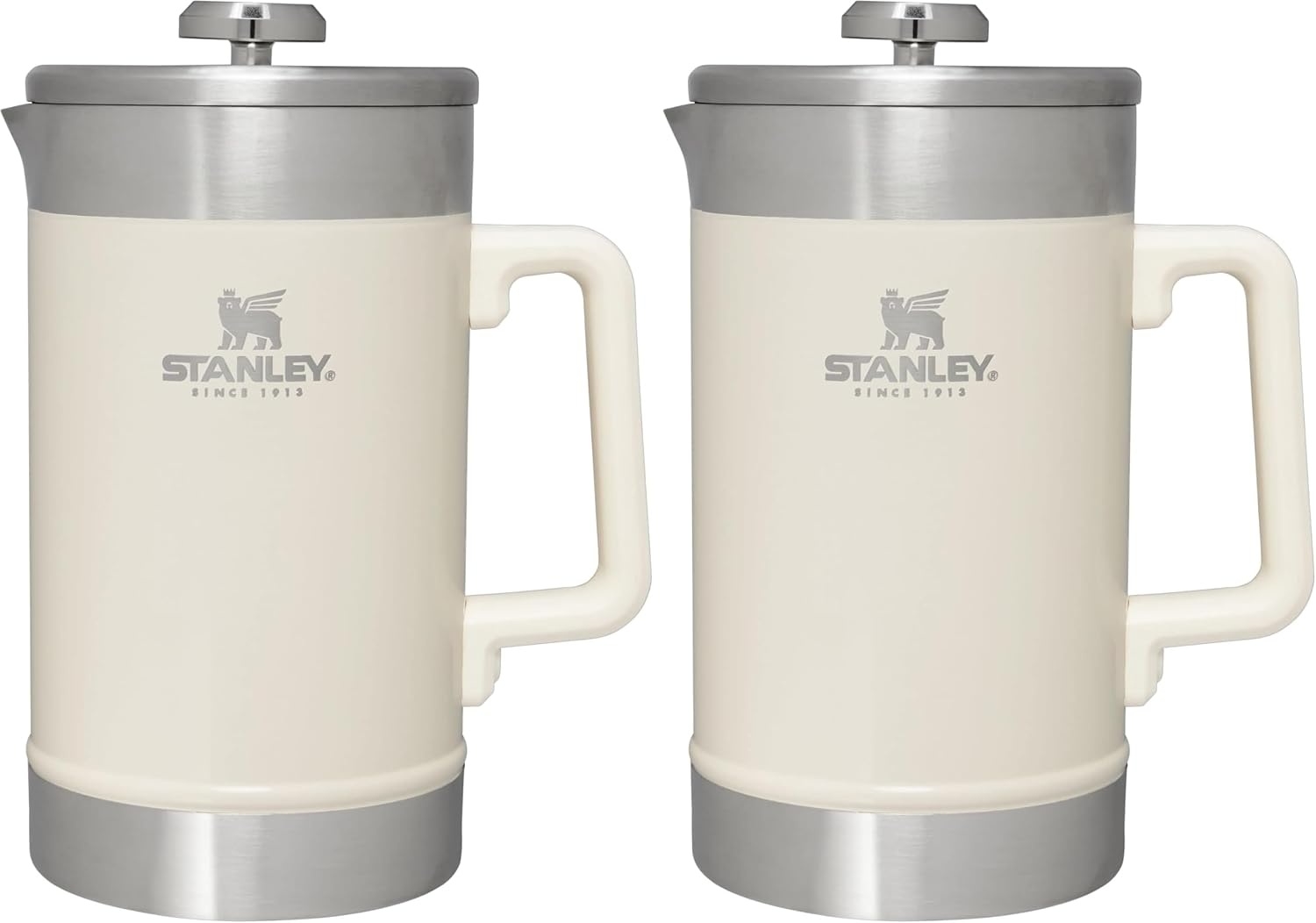 image:imageSTANLEY Classic StayHot French Press Coffee Maker 48 oz 5 Minute Brew 4 Hours Hot Mesh Filter for Coffee Grounds Insulated Stainless Steel French Press BPAFree Black 20Cream Gloss