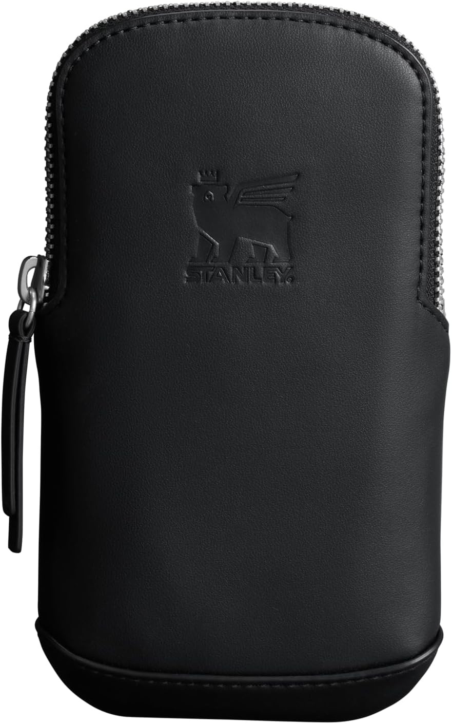 image:imageSTANLEY Cross Bottle Essentials Case Max Phone Wallet Keys Holder for Water Bottle Faux Leather Accessory PouchBlack