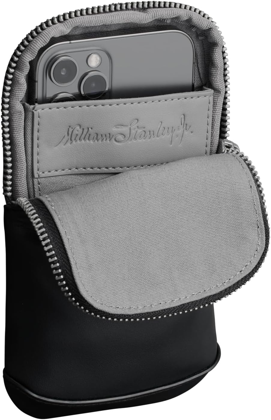 image:imageSTANLEY Cross Bottle Essentials Case Max Phone Wallet Keys Holder for Water Bottle Faux Leather Accessory PouchBlack