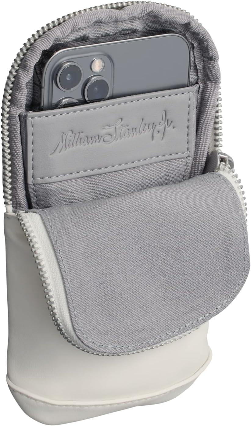 image:imageSTANLEY Cross Bottle Essentials Case Max Phone Wallet Keys Holder for Water Bottle Faux Leather Accessory PouchCream