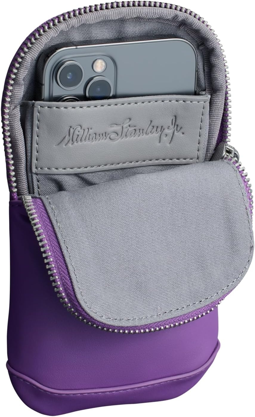 image:imageSTANLEY Cross Bottle Essentials Case Max Phone Wallet Keys Holder for Water Bottle Faux Leather Accessory PouchLilac