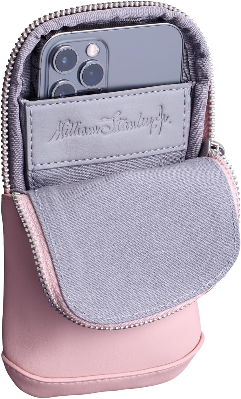 image:imageSTANLEY Cross Bottle Essentials Case Max Phone Wallet Keys Holder for Water Bottle Faux Leather Accessory PouchRose Quartz
