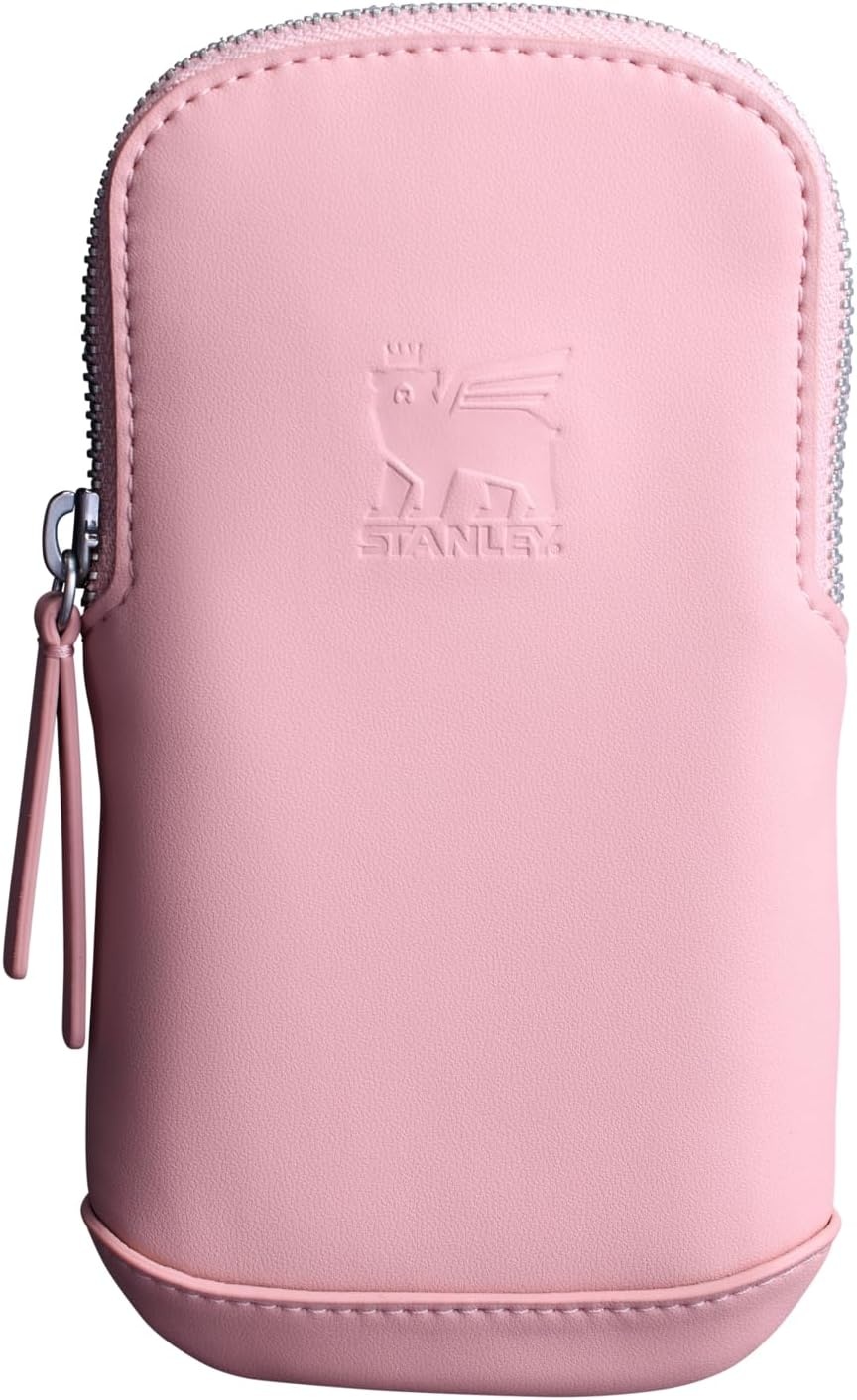 image:imageSTANLEY Cross Bottle Essentials Case Max Phone Wallet Keys Holder for Water Bottle Faux Leather Accessory PouchRose Quartz