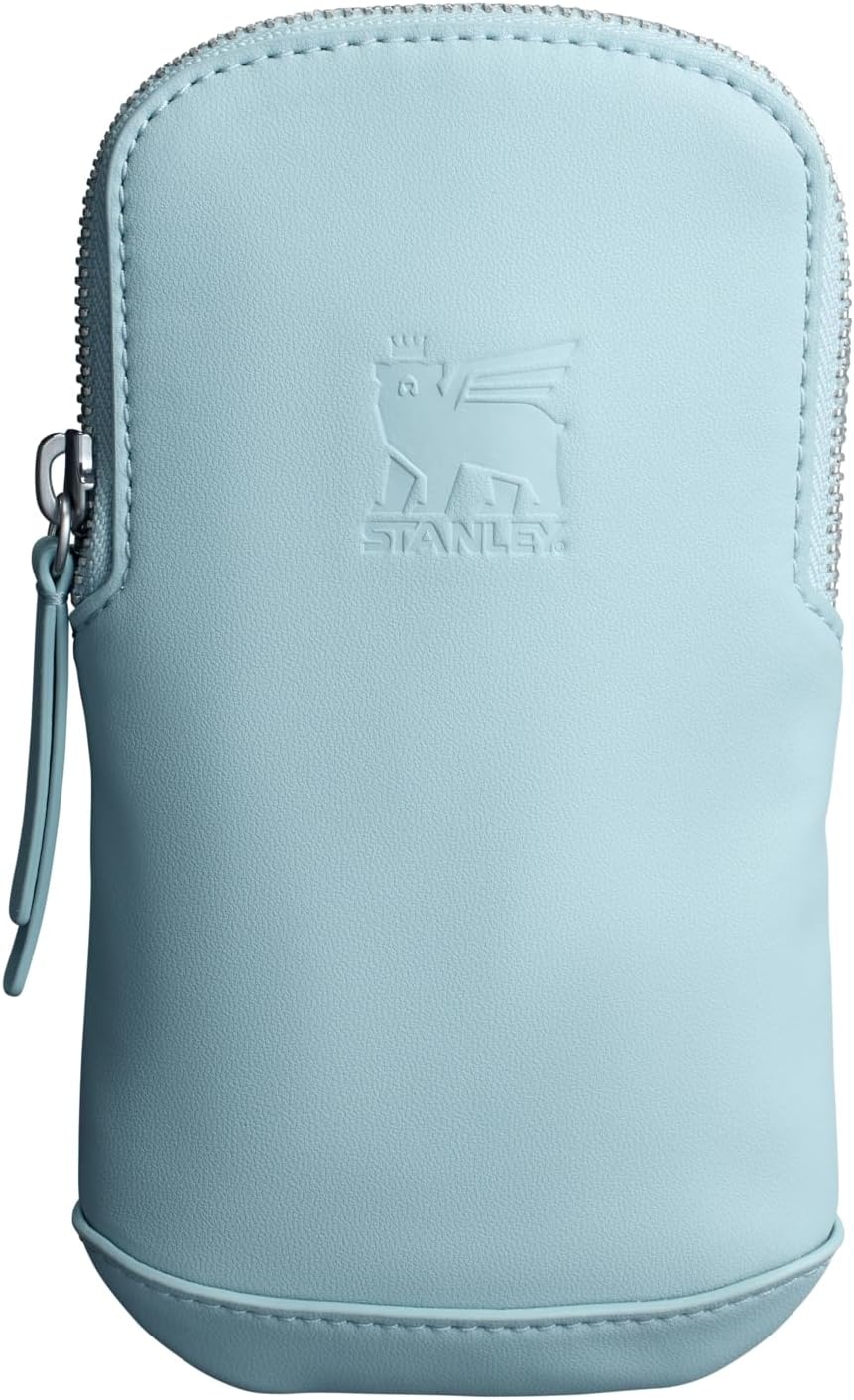 image:imageSTANLEY Cross Bottle Essentials Case Max Phone Wallet Keys Holder for Water Bottle Faux Leather Accessory PouchSeafoam