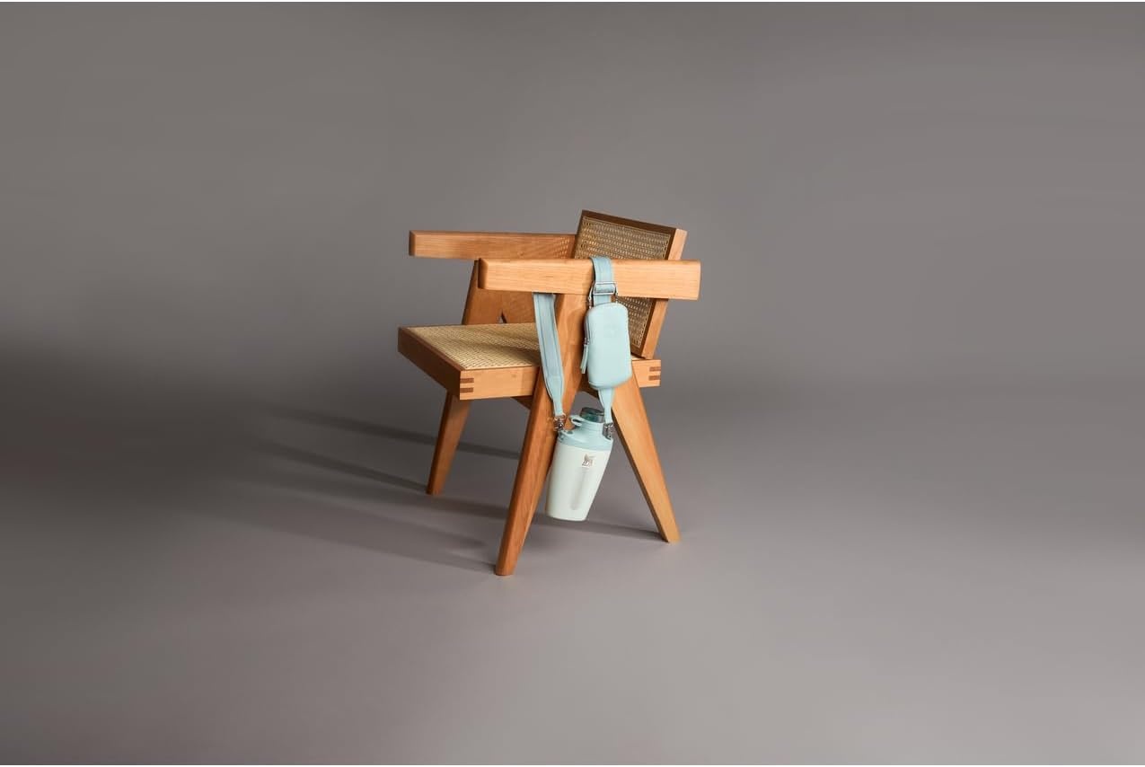 image:imageSTANLEY Cross Bottle Essentials Case Max Phone Wallet Keys Holder for Water Bottle Faux Leather Accessory PouchSeafoam