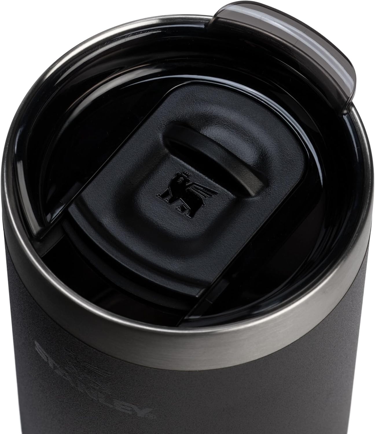 image:imageSTANLEY Everyday Camp Cup 12 oz Drink Through Lid Cup for Coffee Tea and Drinks Insulated Stainless Steel BPAFree Hammertone GreenBlack 20
