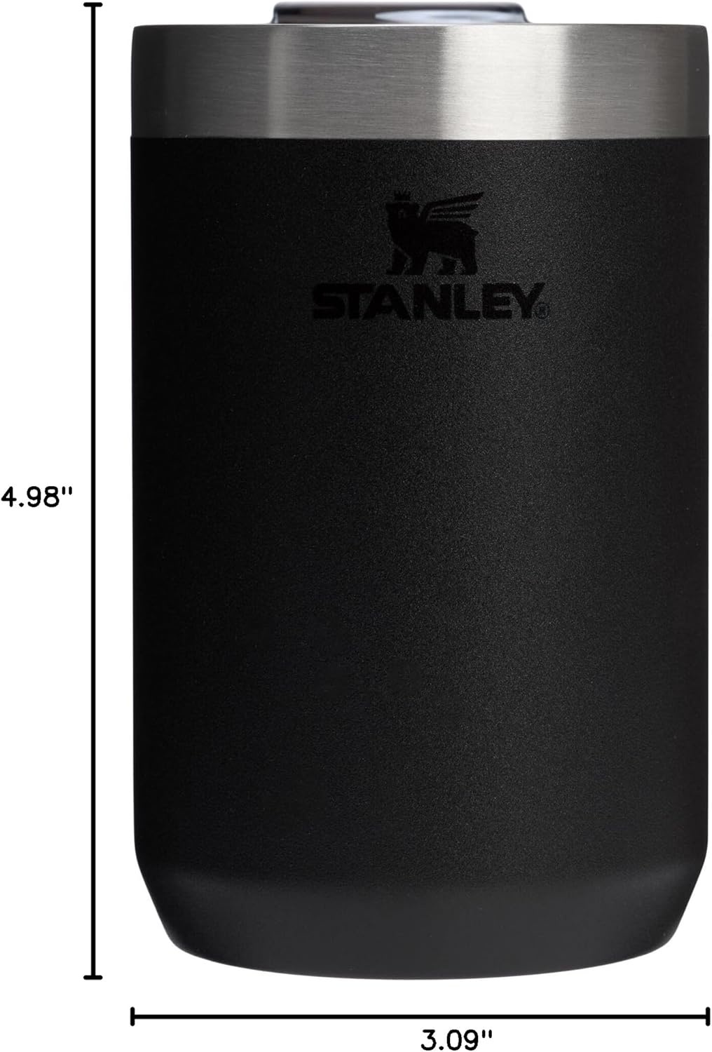 image:imageSTANLEY Everyday Camp Cup 12 oz Drink Through Lid Cup for Coffee Tea and Drinks Insulated Stainless Steel BPAFree Hammertone GreenBlack 20