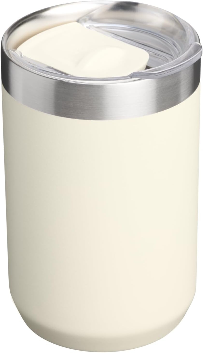 image:imageSTANLEY Everyday Camp Cup 12 oz Drink Through Lid Cup for Coffee Tea and Drinks Insulated Stainless Steel BPAFree Hammertone GreenCream